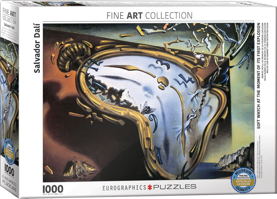 Soft Watch At Moment Of First Explosion By Salvador Dali 1000-piece Puzzle