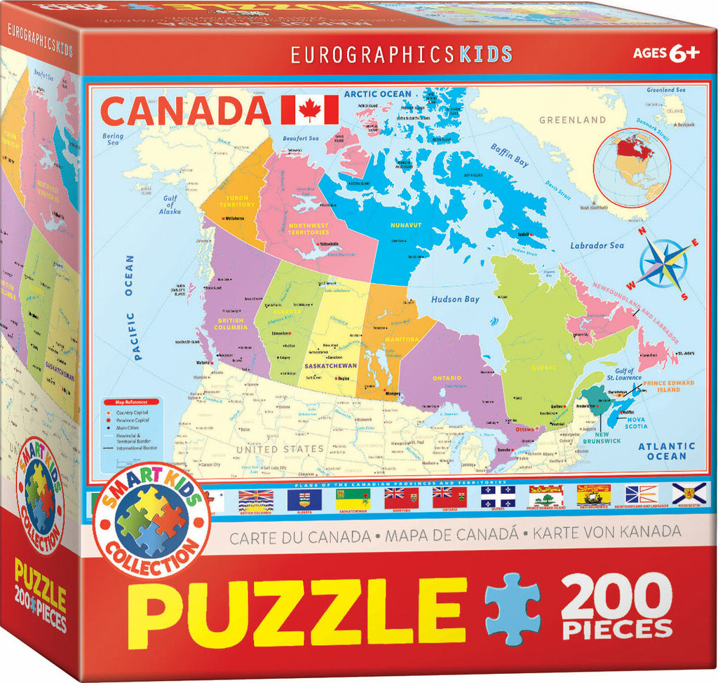 Map Of Canada 200-piece Puzzle