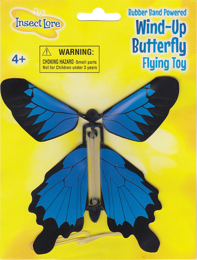 Wind-Up Butterfly Flying Toy - Blue Morpho
