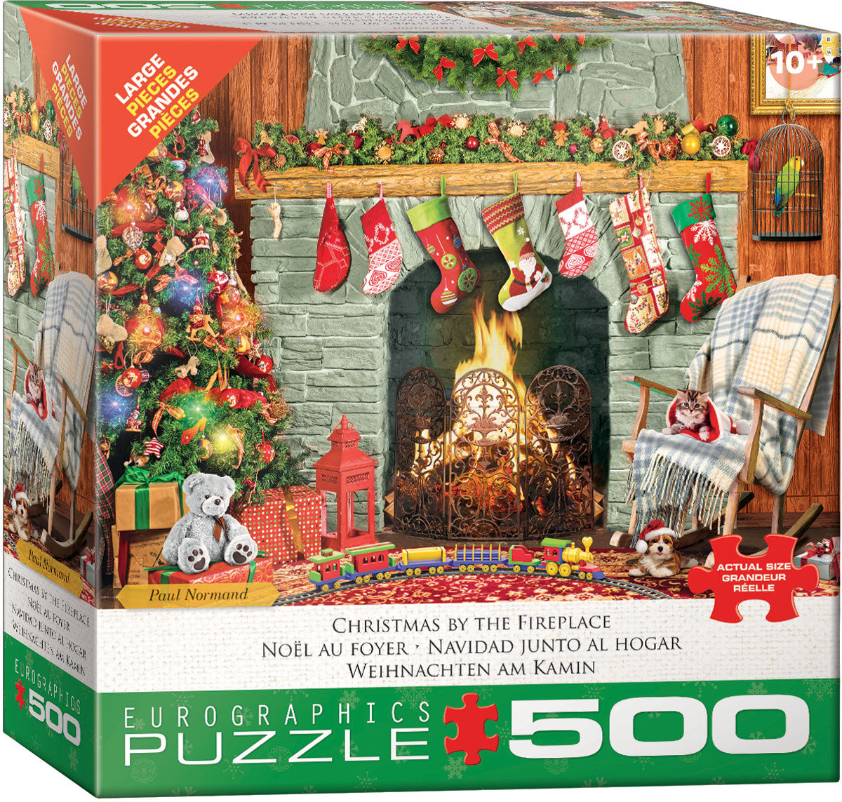 Christmas By The Fireplace 500 pc – Kazoodles Toys