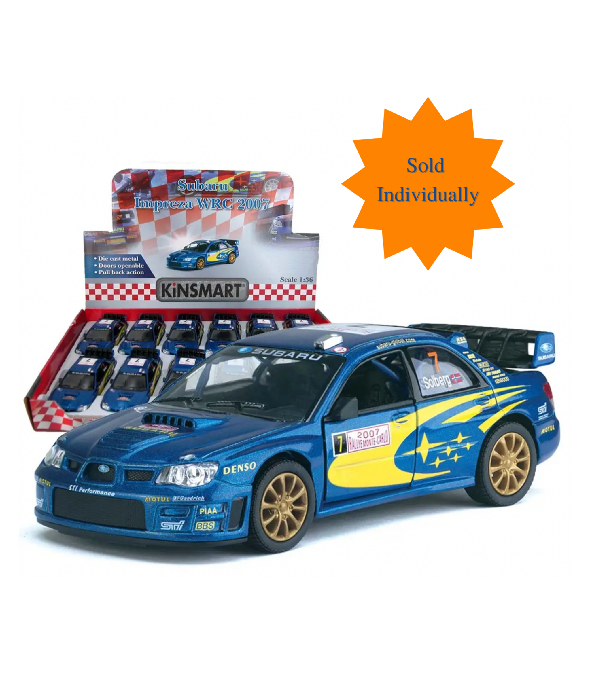 2007 SUBARU IMPREZA WRC Die Cast Car – Kazoodles Toys