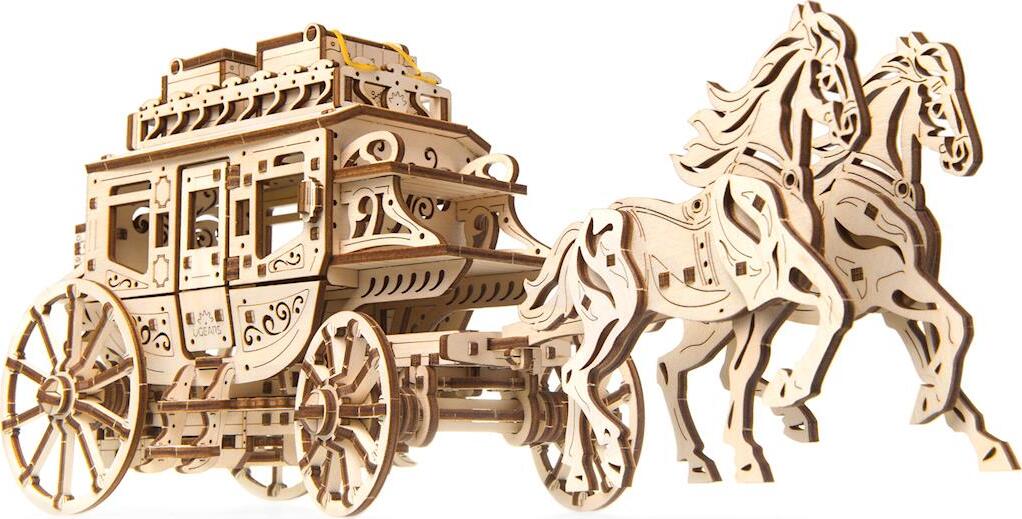 UGears Stagecoach Wooden 3D Model