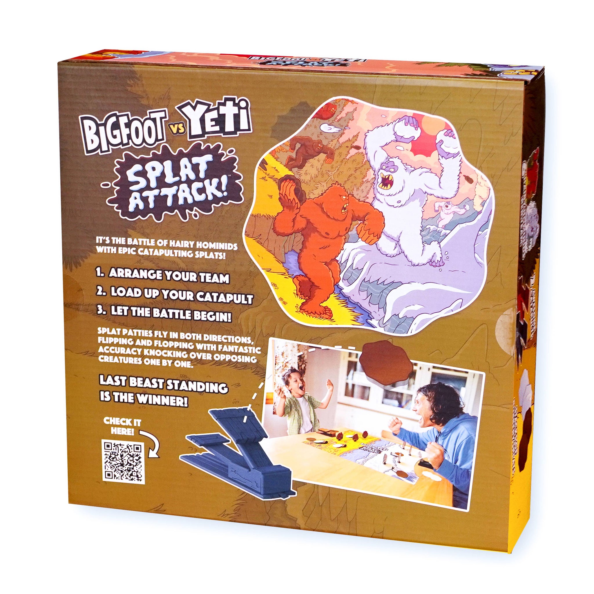 Bigfoot vs. Yeti: Splat Attack! Launching Action Board Game