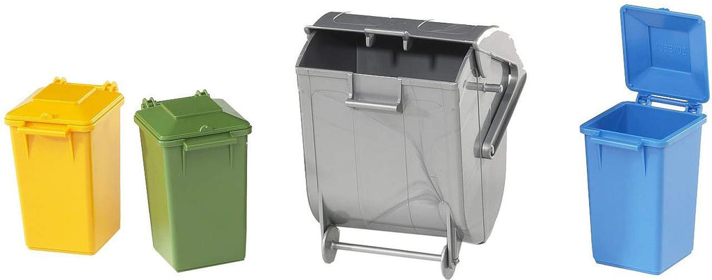 Accessories: Garbage can set (3 small, 1 large)
