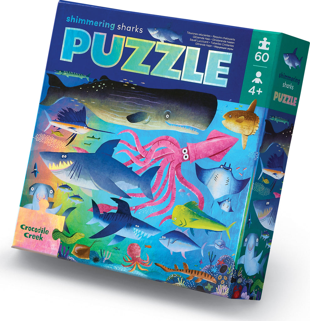 60-pc Foil puzzzle - Shimmering Shark 