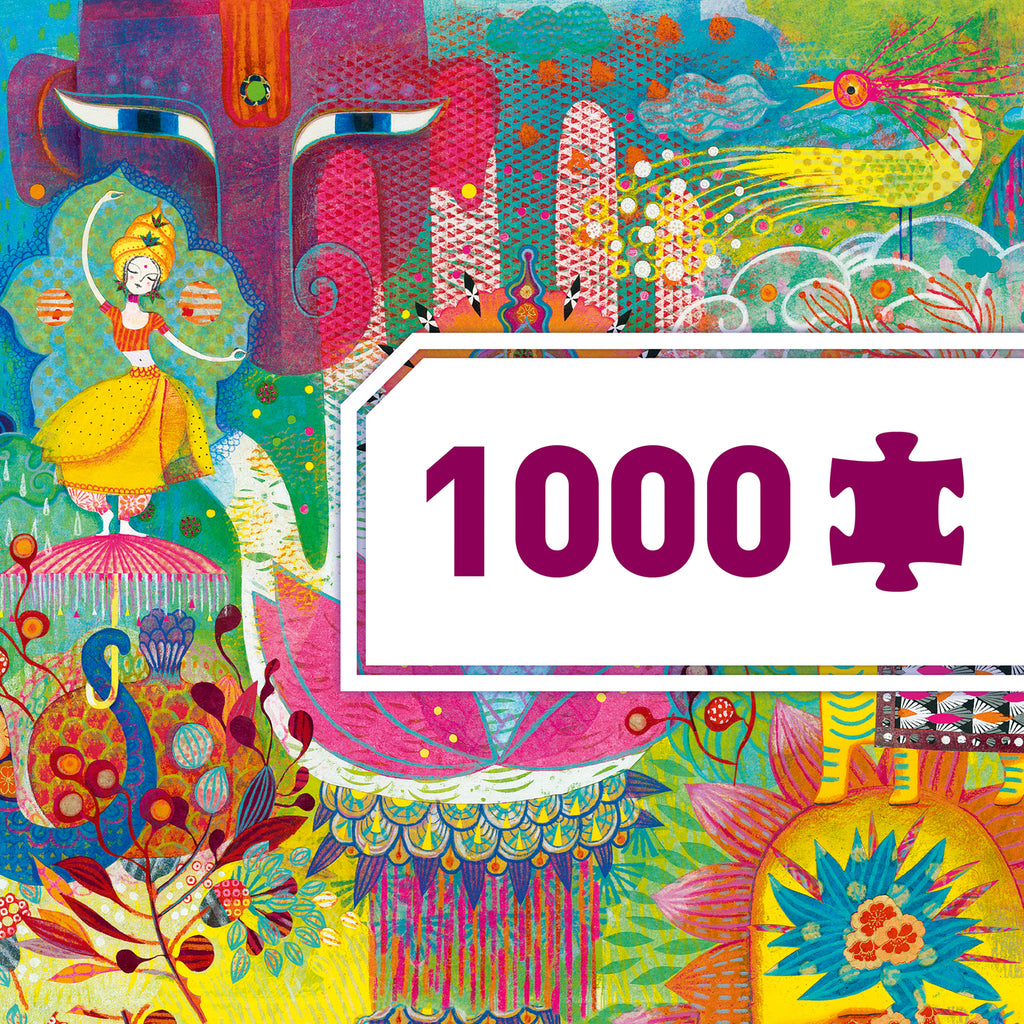 Djeco Magic India 1000Pc Gallery Jigsaw Puzzle + Poster