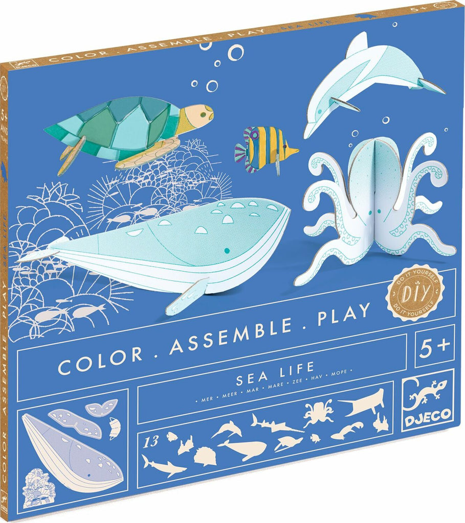 DIY Color Assemble Play Craft Kit: Sea Life