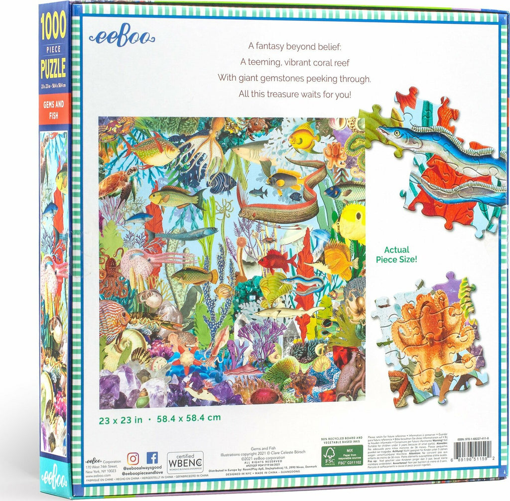 Gems And Fish 1000 Piece Puzzle