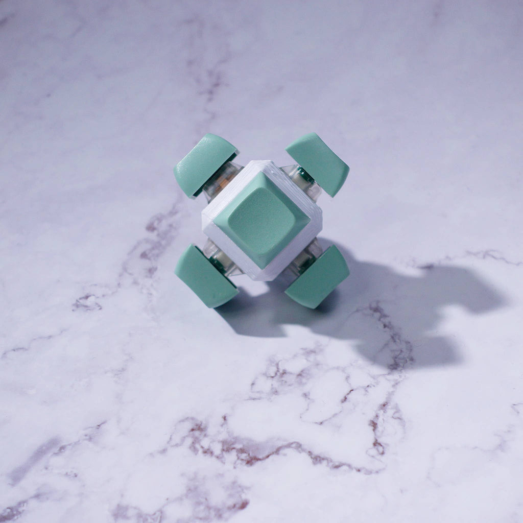 6 Key Cube: Mechanical Keyboard Fidget - Pastel Colors – Kazoodles Toys