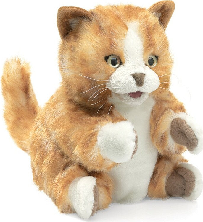 Kitten, Orange Tabby Hand Puppet