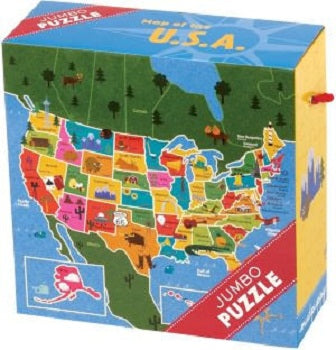 Map of the U.S.A. Jumbo Puzzle