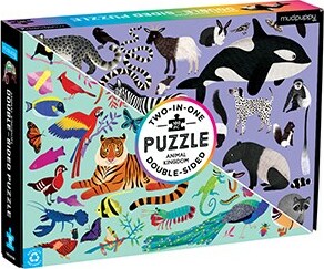 Animal Kingdom 100 Piece Double-Sided Puzzle