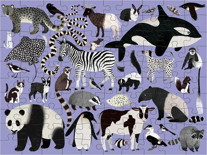 Animal Kingdom 100 Piece Double-Sided Puzzle