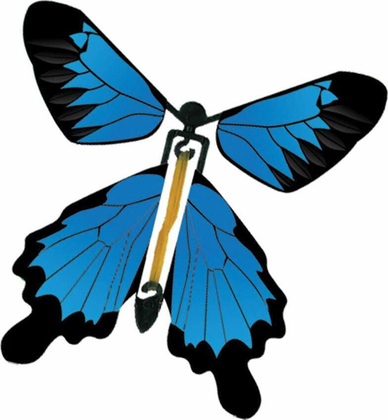Wind-Up Butterfly Flying Toy - Blue Morpho