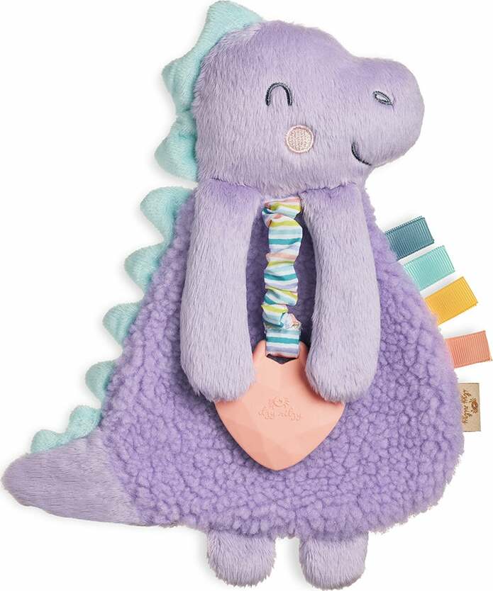 Itzy Lovey - Infant Toy (Purple Dino)