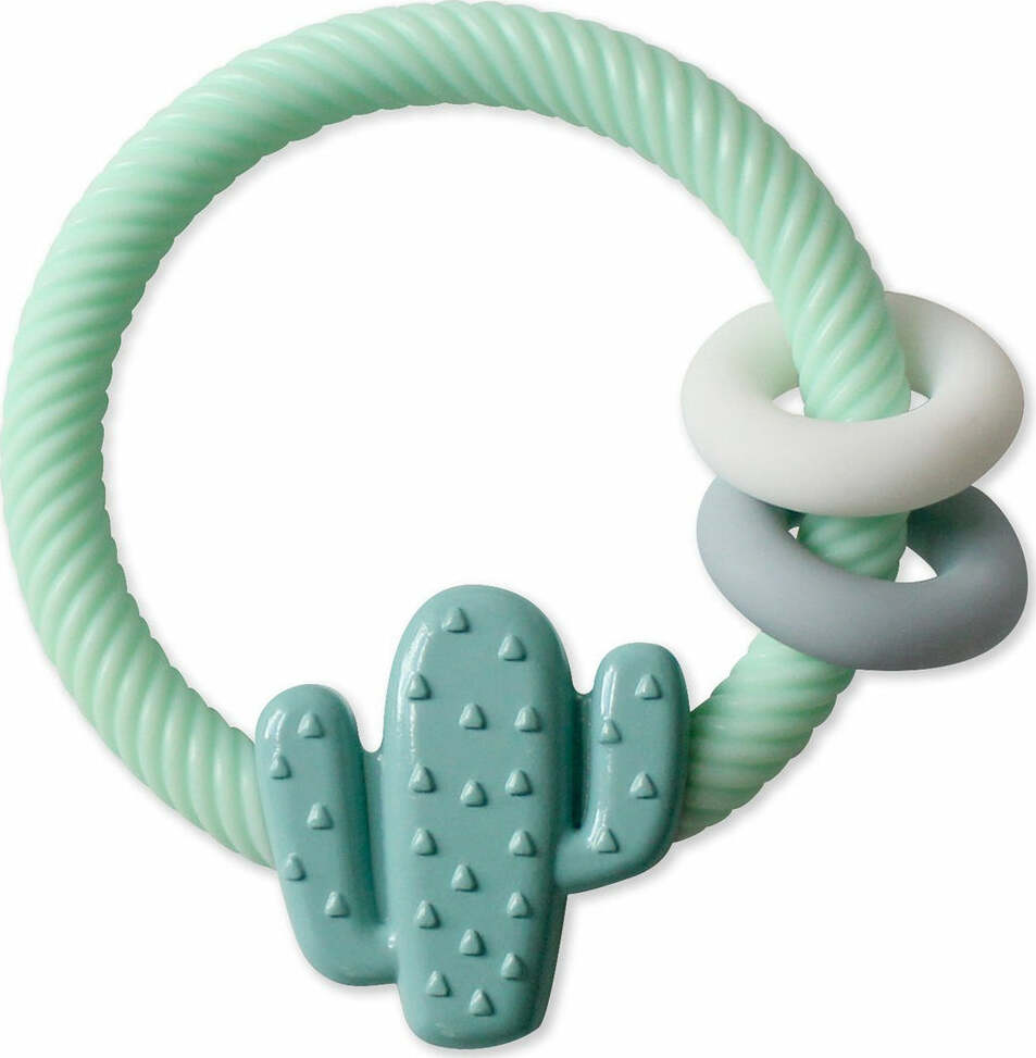 Ritzy Rattle - Silicone Teether w/ Rattle (Cactus)