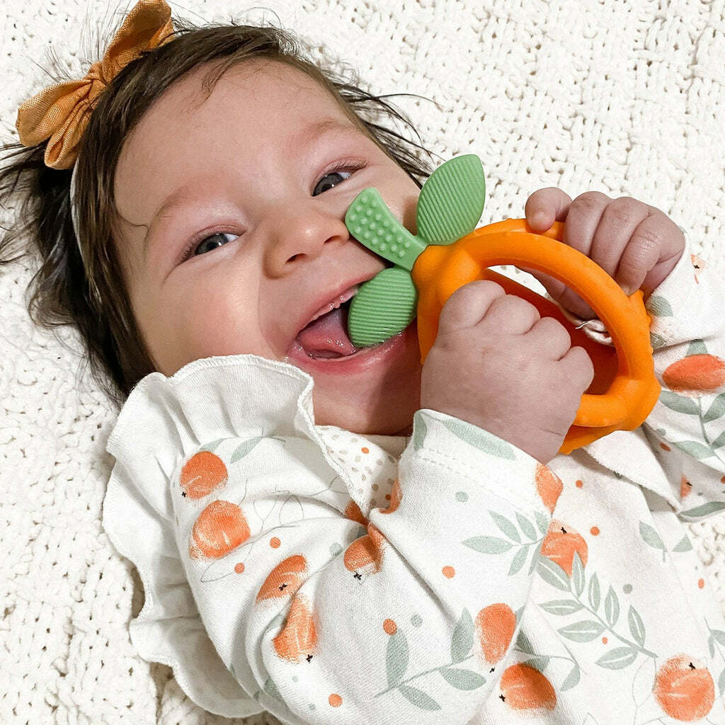 Bitzy Biter Clementine -Silicone Teething Ball