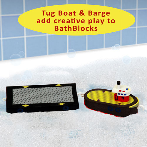 Water Blocks Tug Boat & Barge