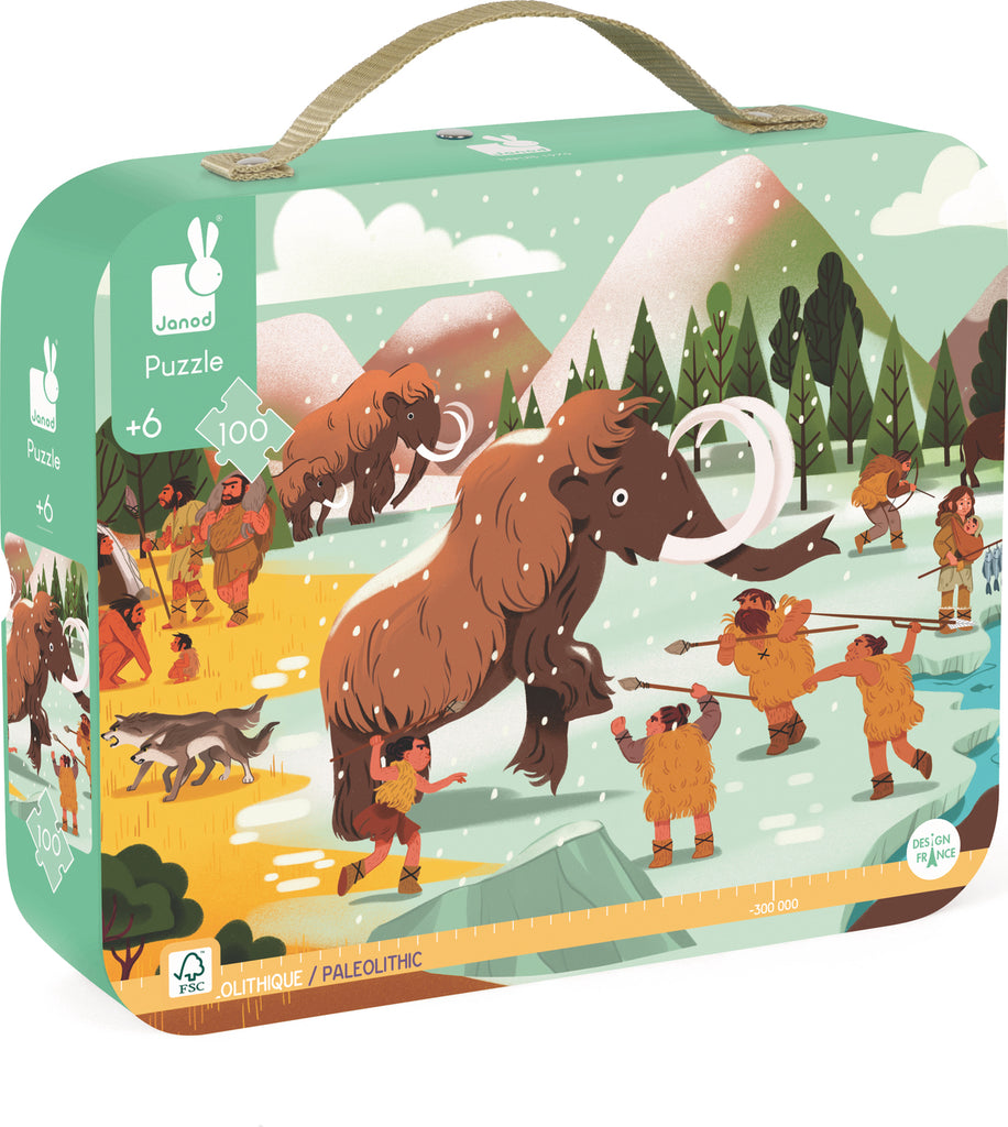 Prehistory Timeline Suitcase Puzzle - 100 Pieces