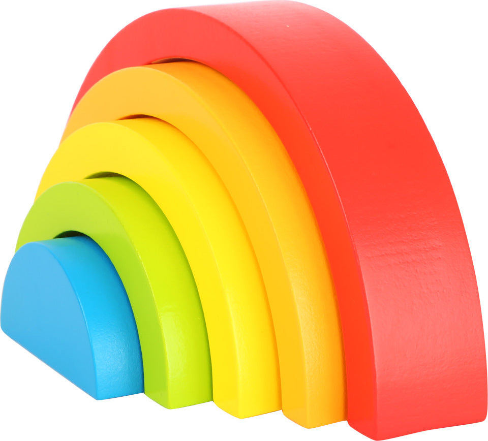 Wooden Building Blocks Rainbow