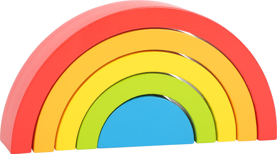 Wooden Building Blocks Rainbow