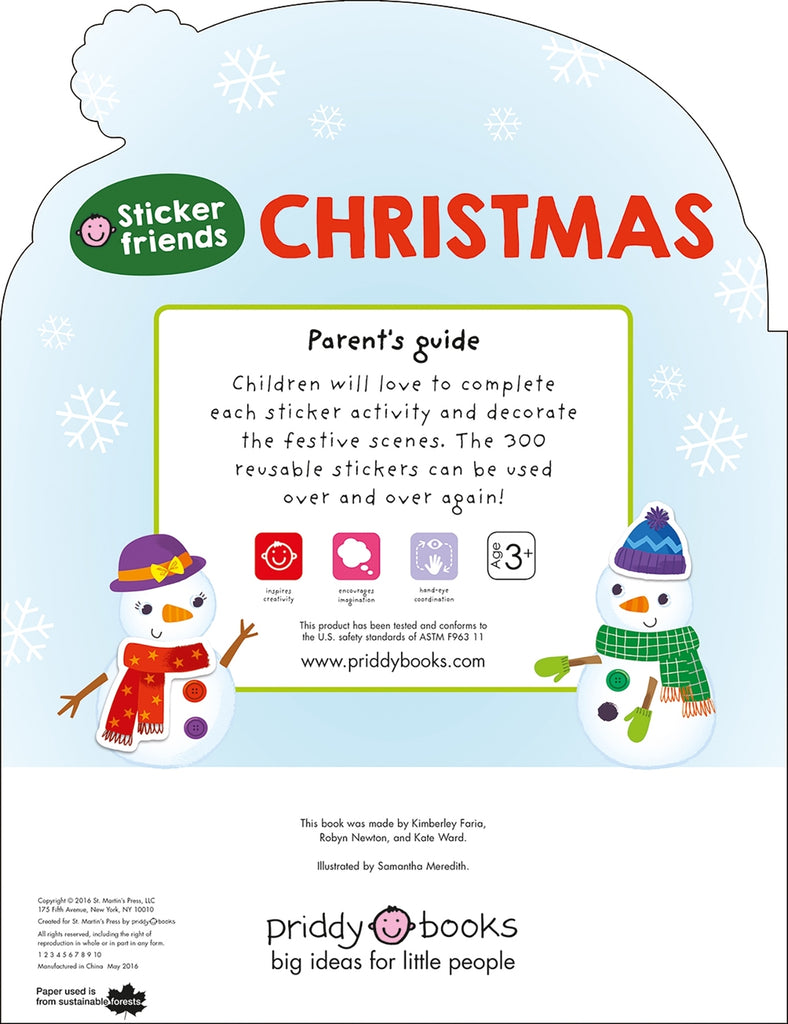 Sticker Friends: Christmas: Over 300 Reusable Stickers