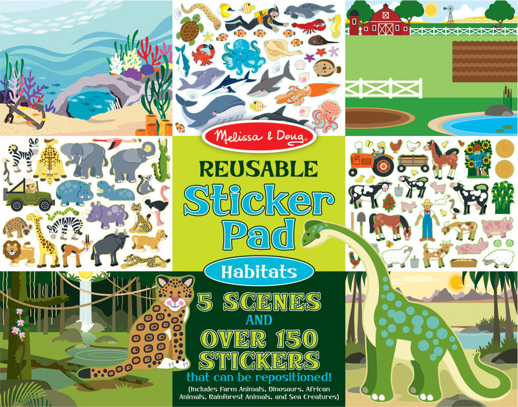 Reusable Sticker Pad - Habitats