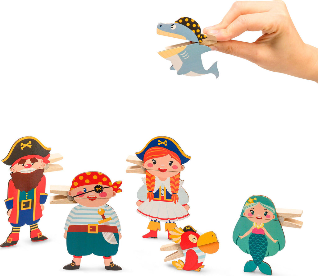 Clothespin Puppets Pirates