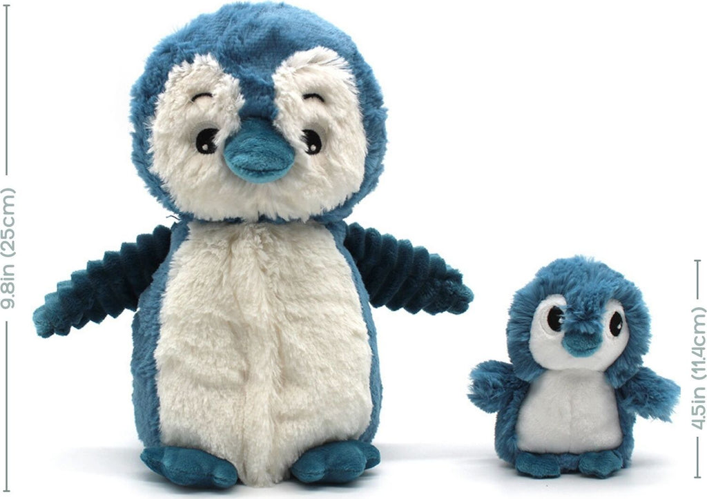 Penguin Mom and Her Baby (Blue)