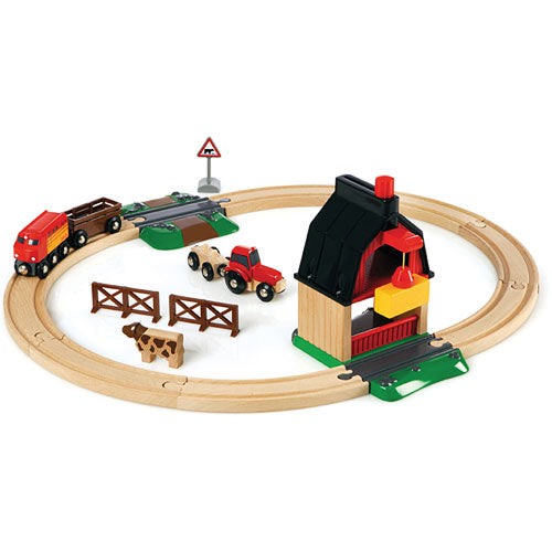 BRIO Farm Railway Set