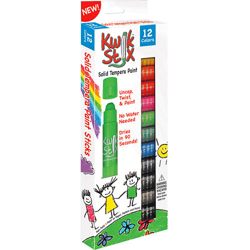 Kwik Stix Tempera Paint Sticks - 6 Metalix Colors - TGTG