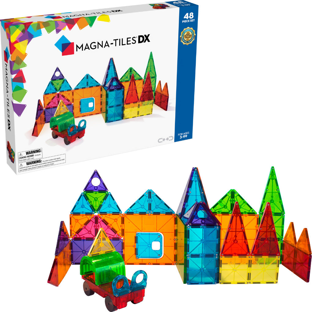 MAGNA-TILES® 148-Piece Magnetic Construction Set with FREE Storage Bin